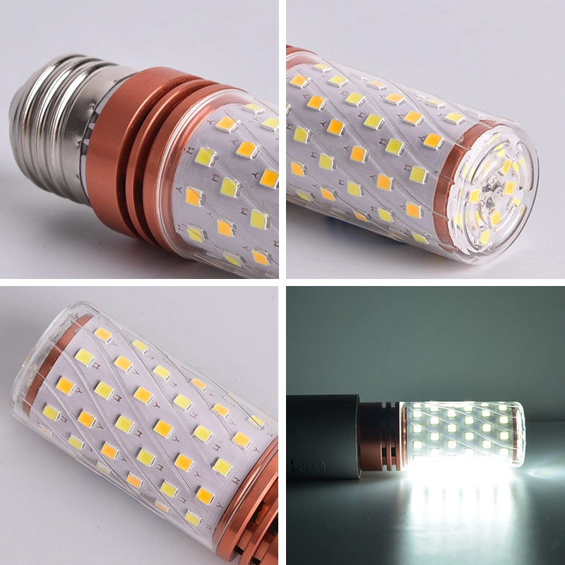 E27 E14 lâmpada de milho LED fonte de luz decorativa 3000K 3color 360 graus