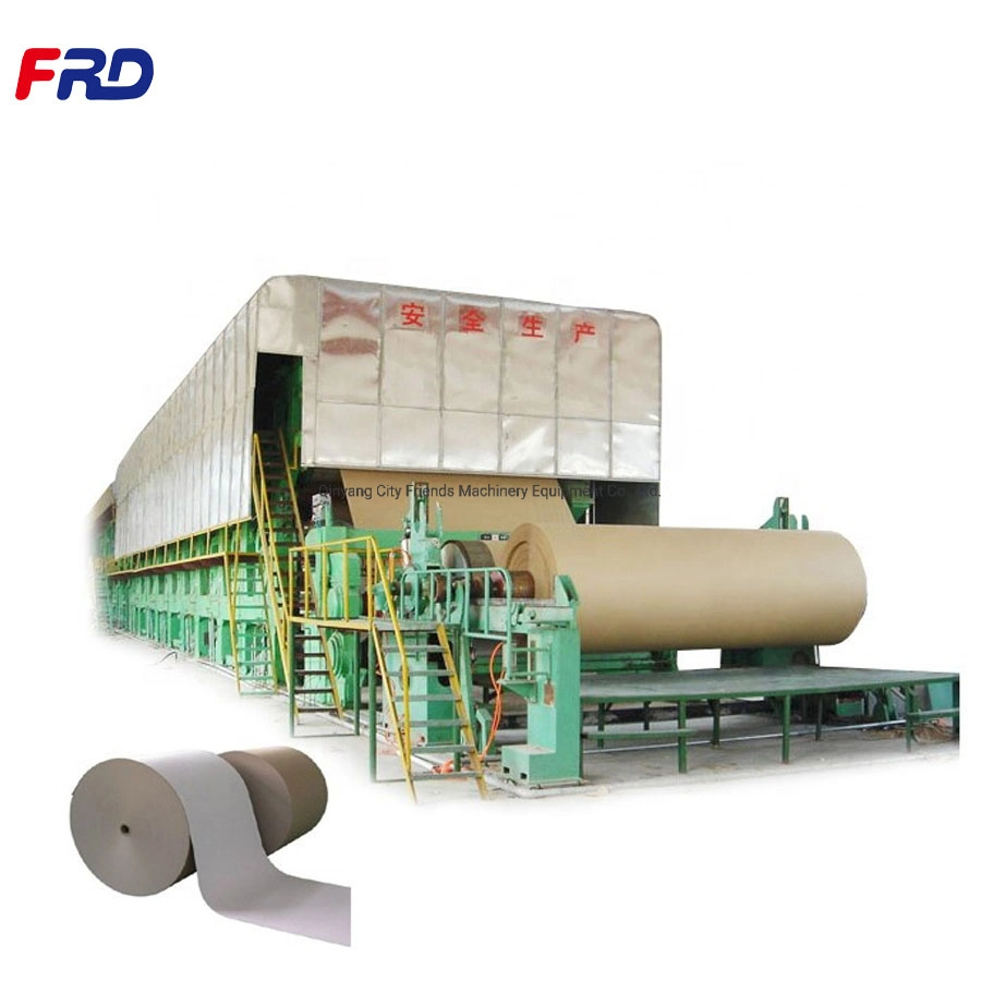 Qinyang fábrica de papel Kraft de 300 t/D e 600 mm para resíduos Preços de Reciclagem de papel Máquina de moagem de papel