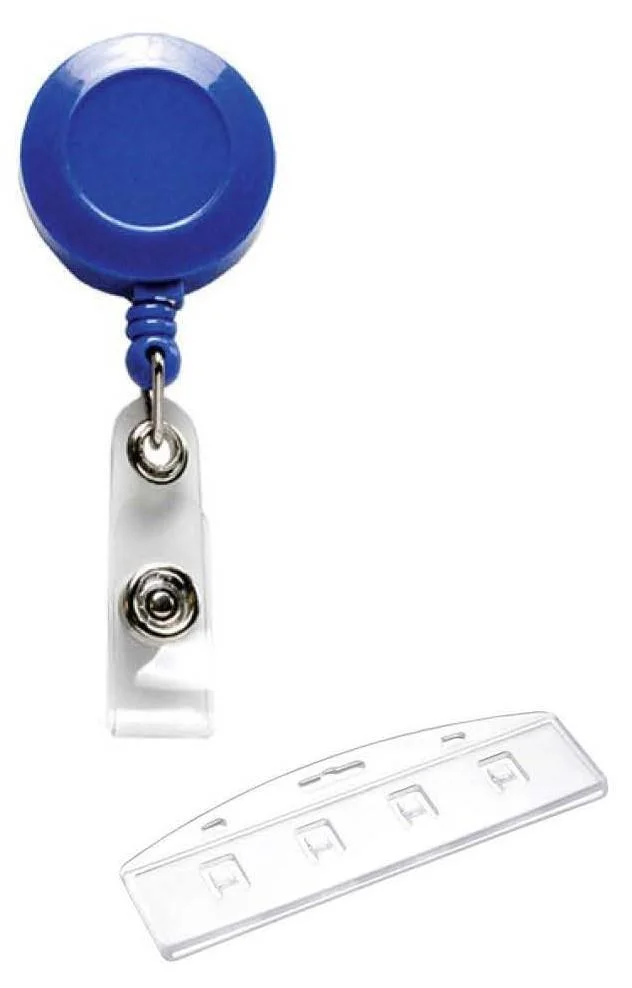 Retractable ID Card Badge Reel Ski Pass, Yoyo Reel & Door Pass Swipe Card Holder Retractable Badge Holder