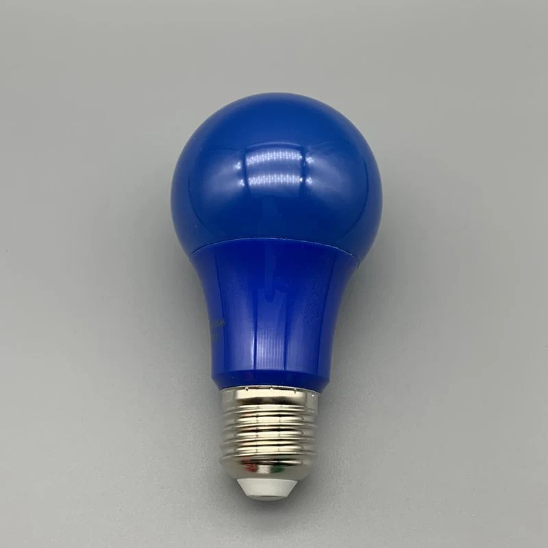 110-220V Standard A60 Green Blue Yellow Red Colour Decoration Light Bulb Color Bulb Light Wedding LED Bulb Household Universal Screw Port Party Festival Lamp