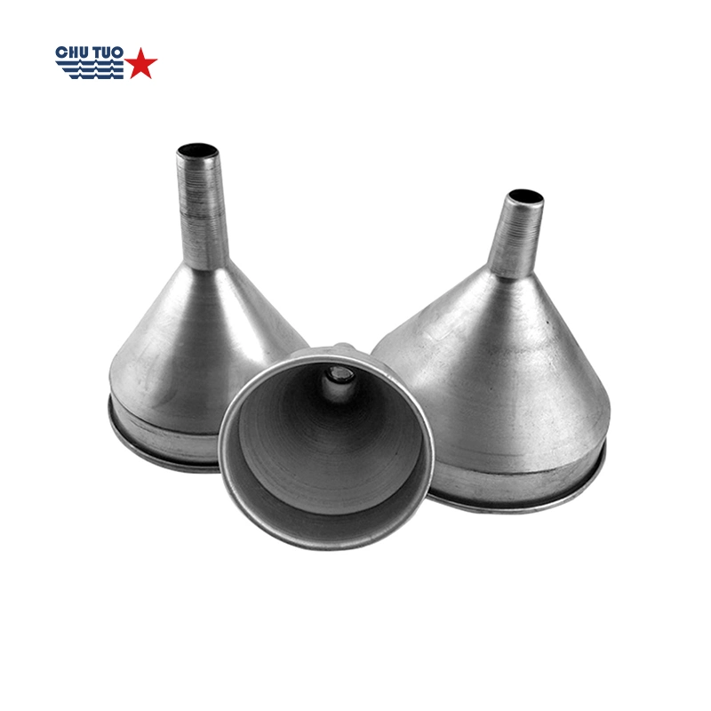 Galvanized Oil Funnels with Brass Strainer