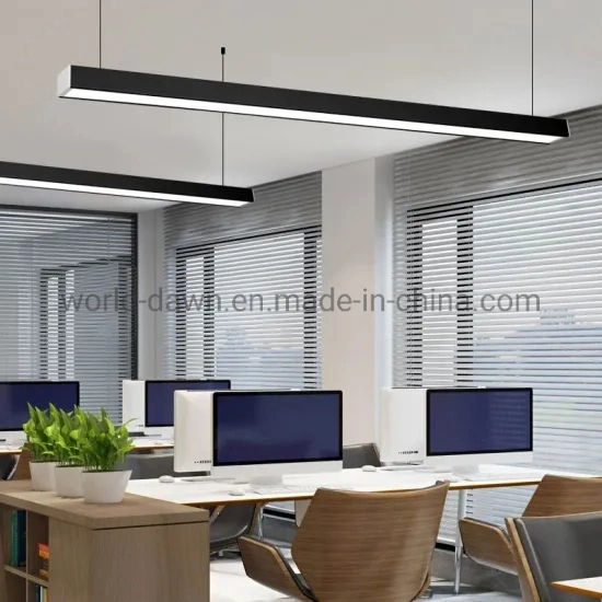Linkable LED Linear Office Ceiling Lighting 1200mm Cheap Price Chandelier Light Pendant Lamp
