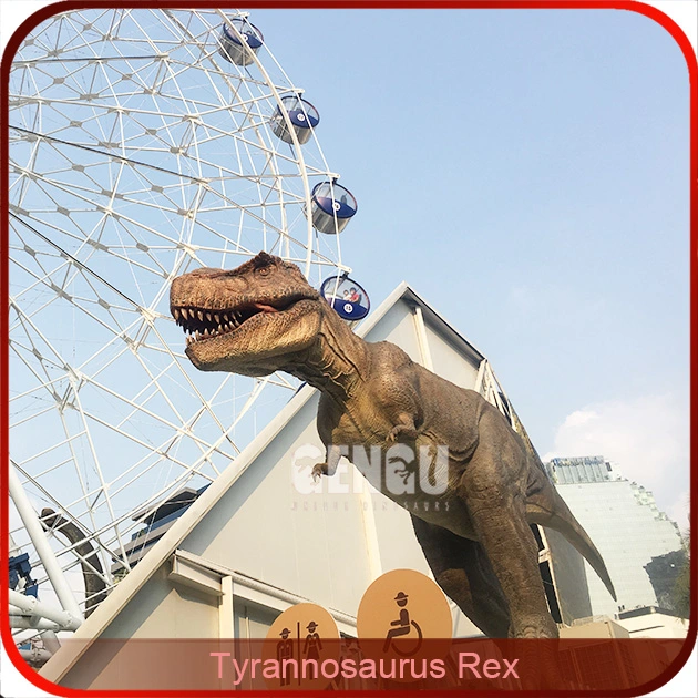 Life Size Theme Park Animatronic Dinosaur Toy with Voice