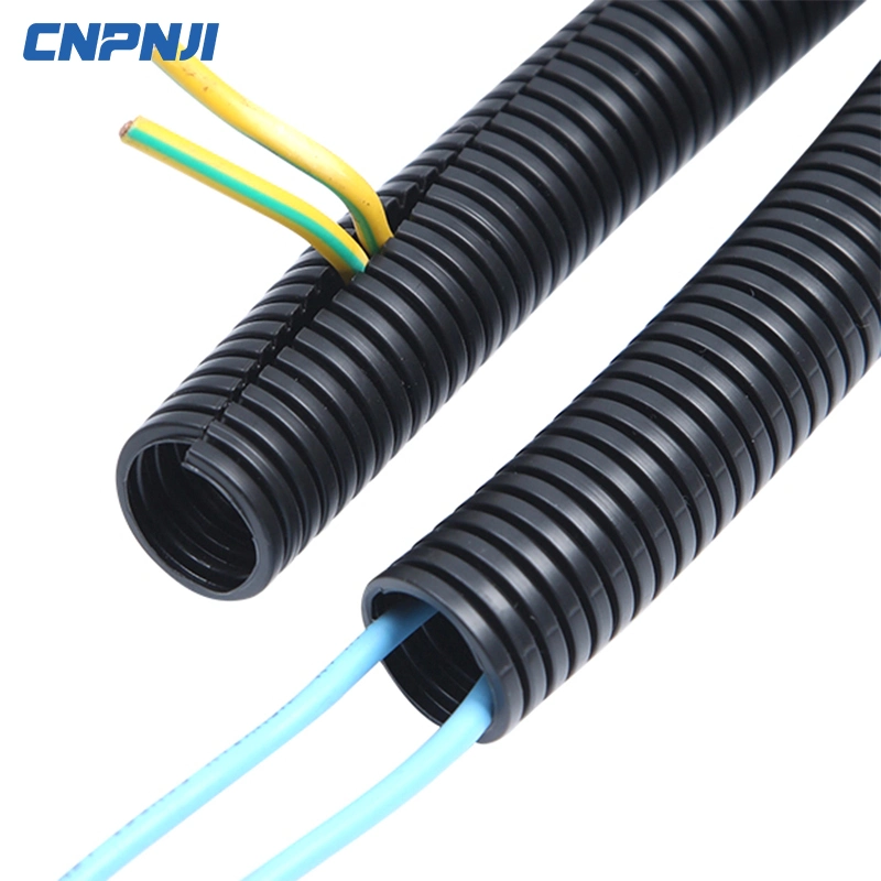 Cnpnji Insulation Plastic Tube Car Protection Industrial Electrical Wire Conduit PE/PP/PA Plastic Corrugated Hose Pead10.0-1/4 Pipe