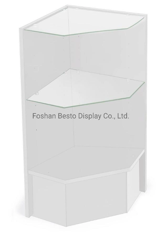 Glass Cash Counter with MDF Corner Cabinet by Wholesale/Supplier Price Equip Stationery Store, Costemic Shop, Clothes Shop, Bag Store