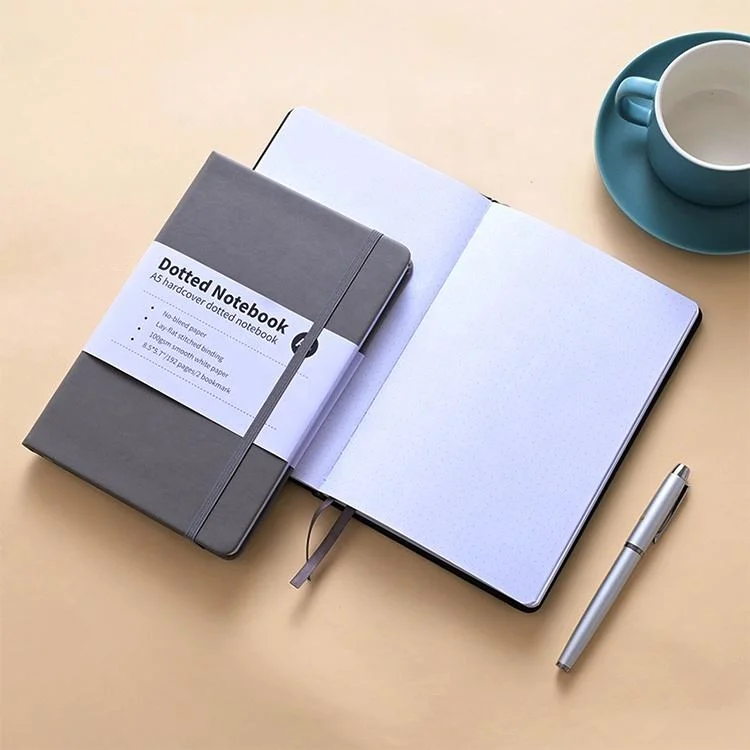 Customizable Logo PU Leather Notebook with Elastic Strap and Ribbon Branded Design for Promotional Gifts