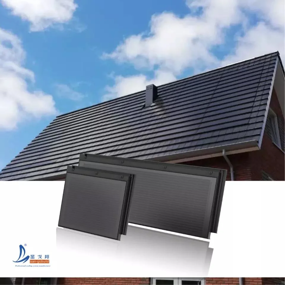 2023 Green Energy Solar Greenhouse Clean Glass Solar Roof Panel BIPV Solar Tiles