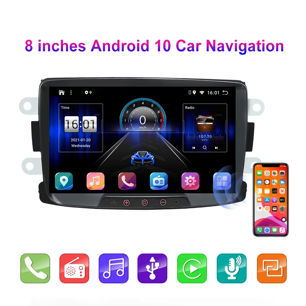 Jmance Multifunctional 8 Inch 2+32GB Android Auto Capacitive Screen Android Headunit Carplay Radio Car Navigation Music Multimedia System