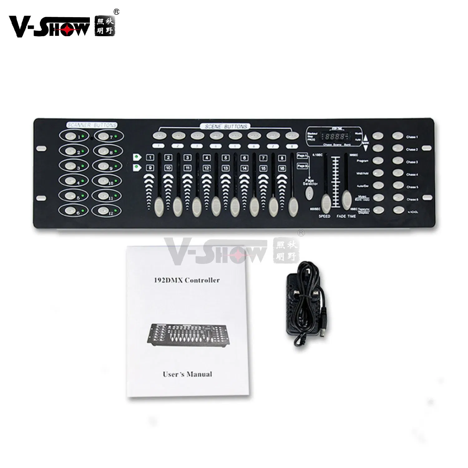 V-Show 192 LED Lights DMX Controller للتحكم في إضاءة DJ Stage