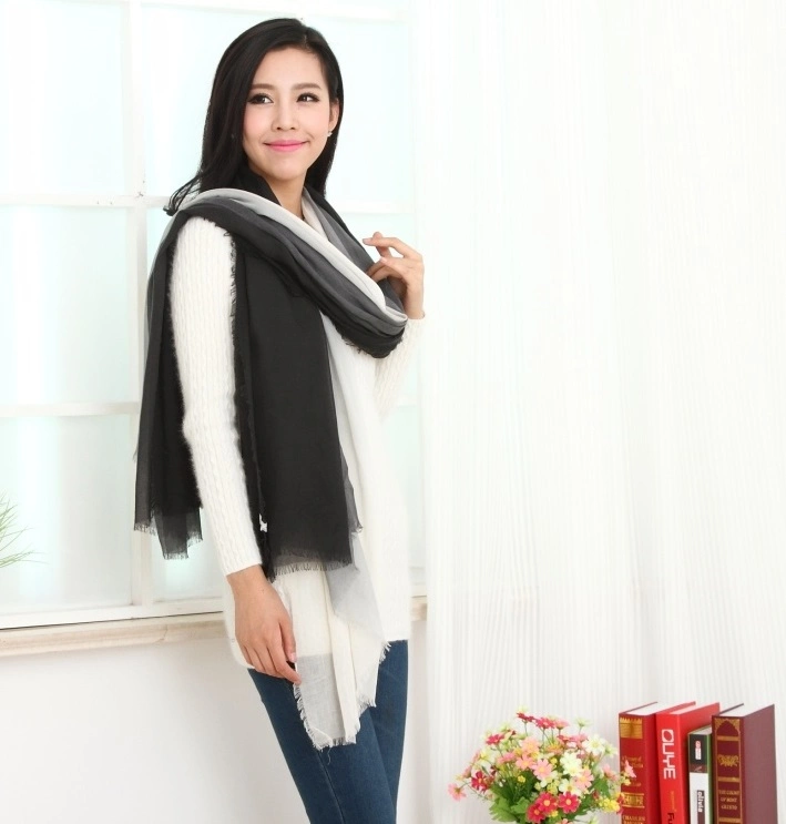 Cashmere & Silk Blended Scarf for Lady