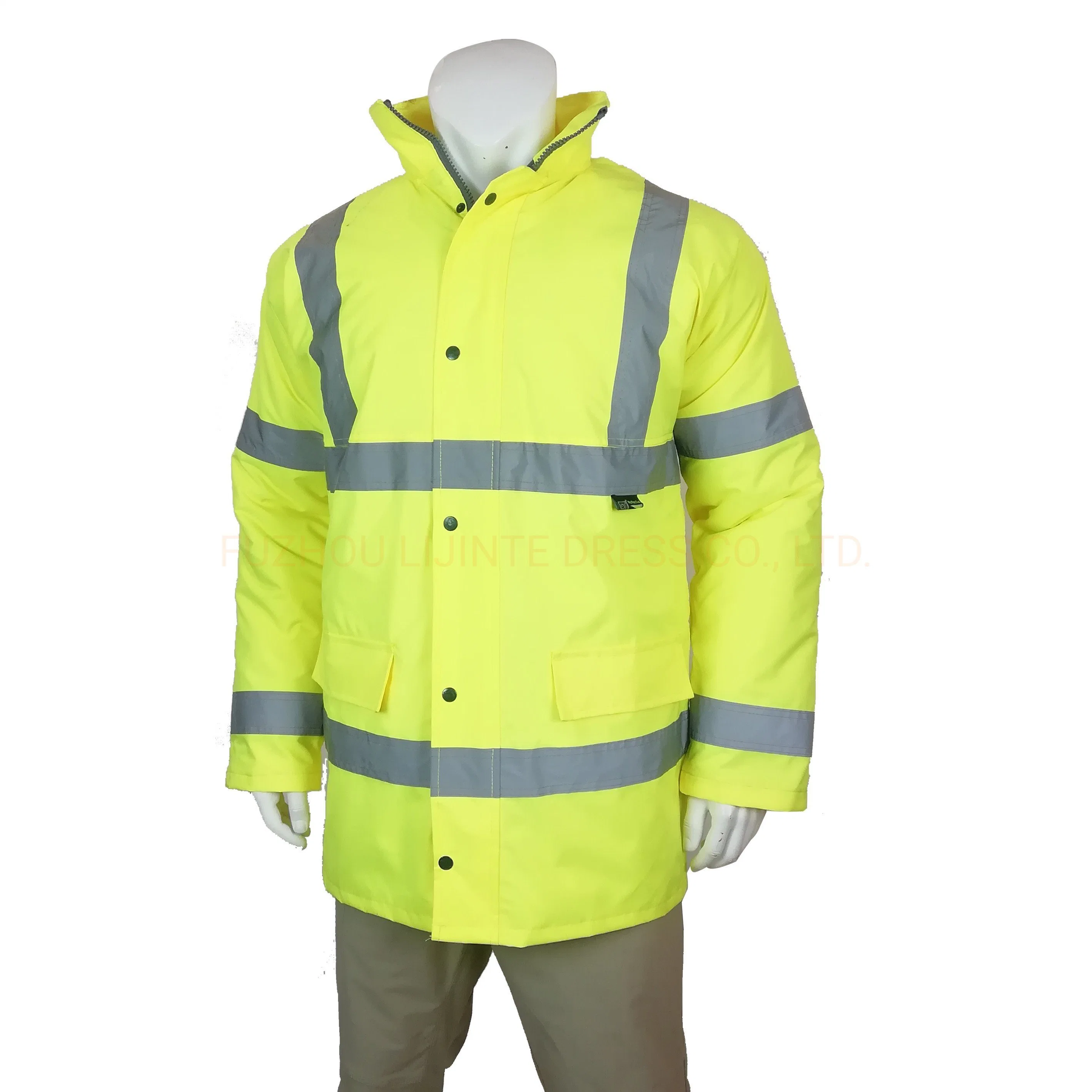 Safety Work Uniform High Visibility Reflective Padding Keep Warm Workwear