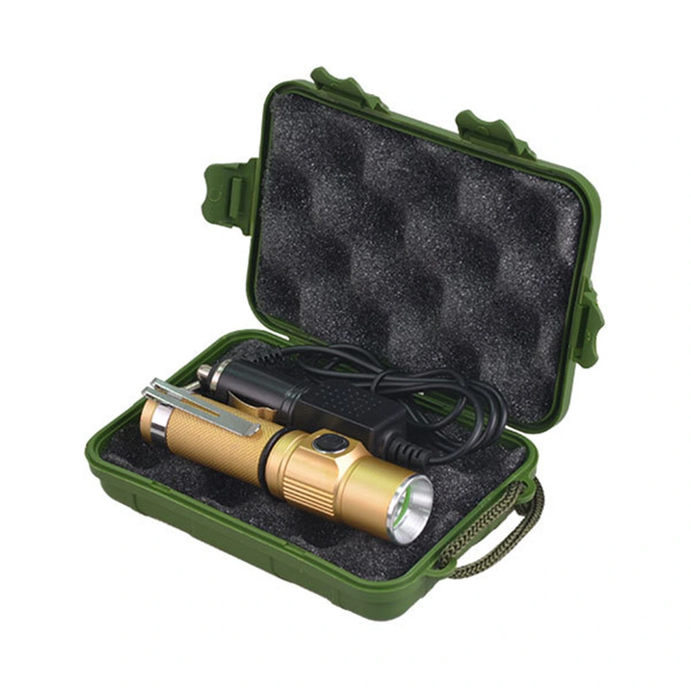 LED 14500 Battery Rechargeable Fast Track Flashlight with Gift Box