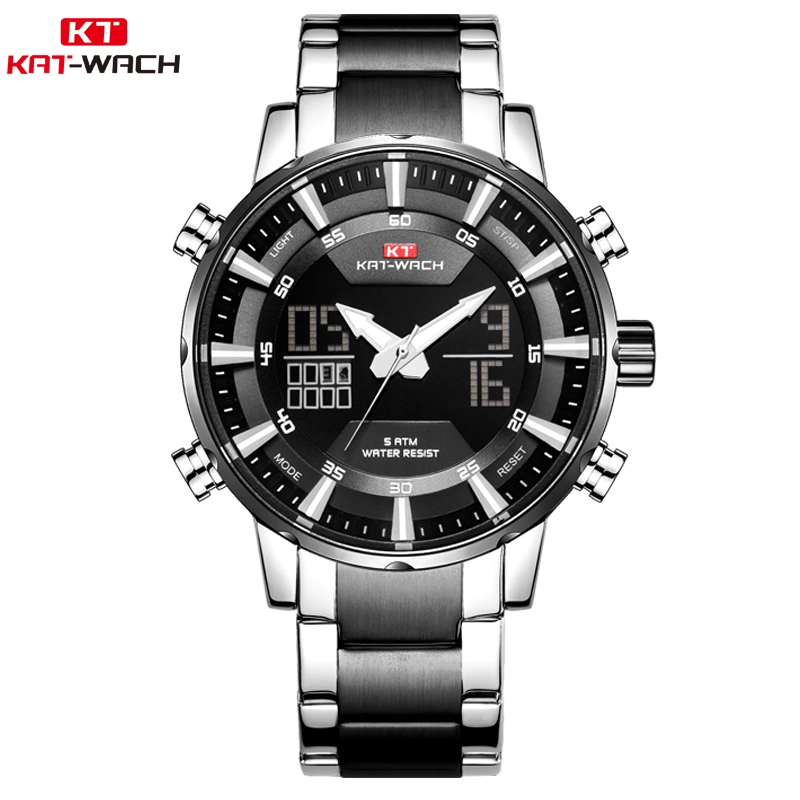 OEM Dual Time Hot Sale Watches Men Sport Gift Watch Quartz Watches