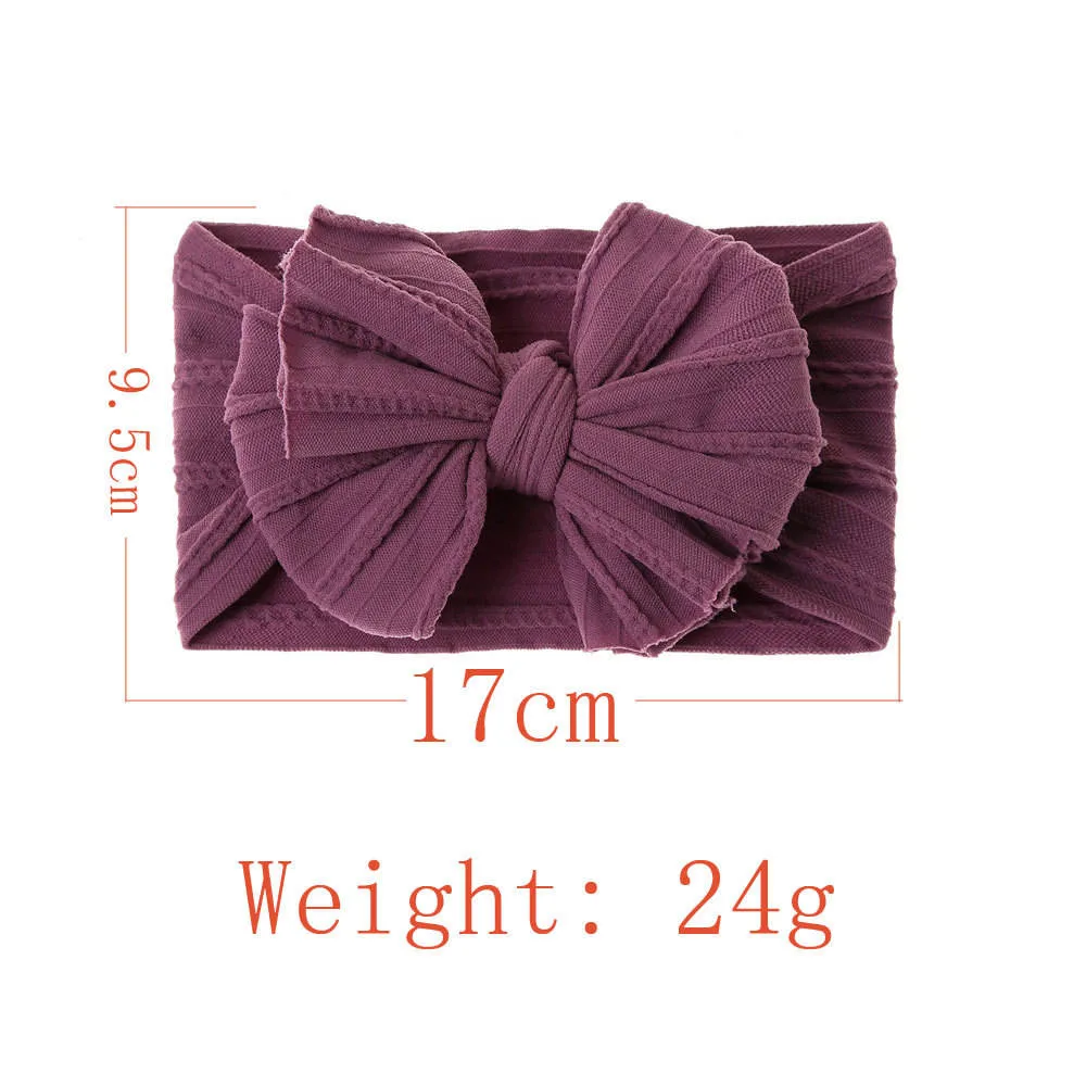 Fashion Big Bow Baby Hair Band Lovely Hair Accessories for Kids High quality/High cost performance  Soft Hair Elastic