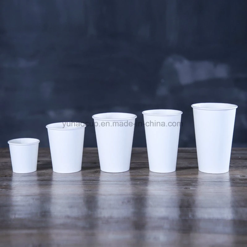 8oz/10oz/12oz Diposable White Paper Cup for Hot Drink