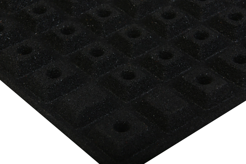 Low Density Rubber Granules Anti-Shock Anti Vibration Playground Rubber Flooring Mat with Interlocking