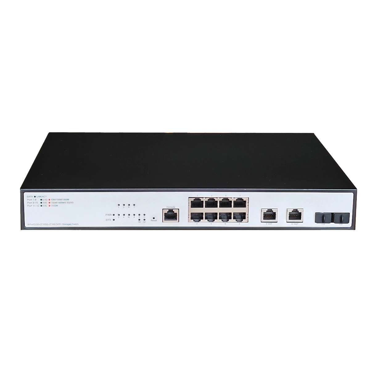 L3 8 Ports 2,5g Switch mit 2*10GbE Tx+2*10g SFP+ 10g Netzwerk-Switch