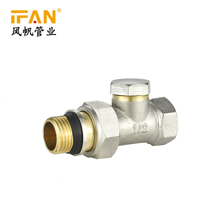 Ifan Brass Washing Machine Angle Valve 3/4 Inch 2 Way Heater Control Faucet Brass Bibcock Valve Fittings