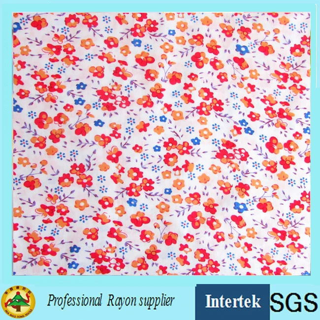 Women Printed Dress Rayon Fabric From Textile Factory