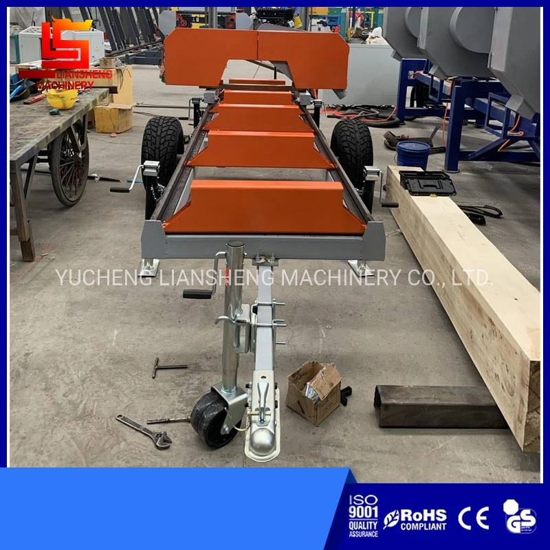 Saw Wood Trailer Gasoline Sawmill Word Automatic Sawing Machine