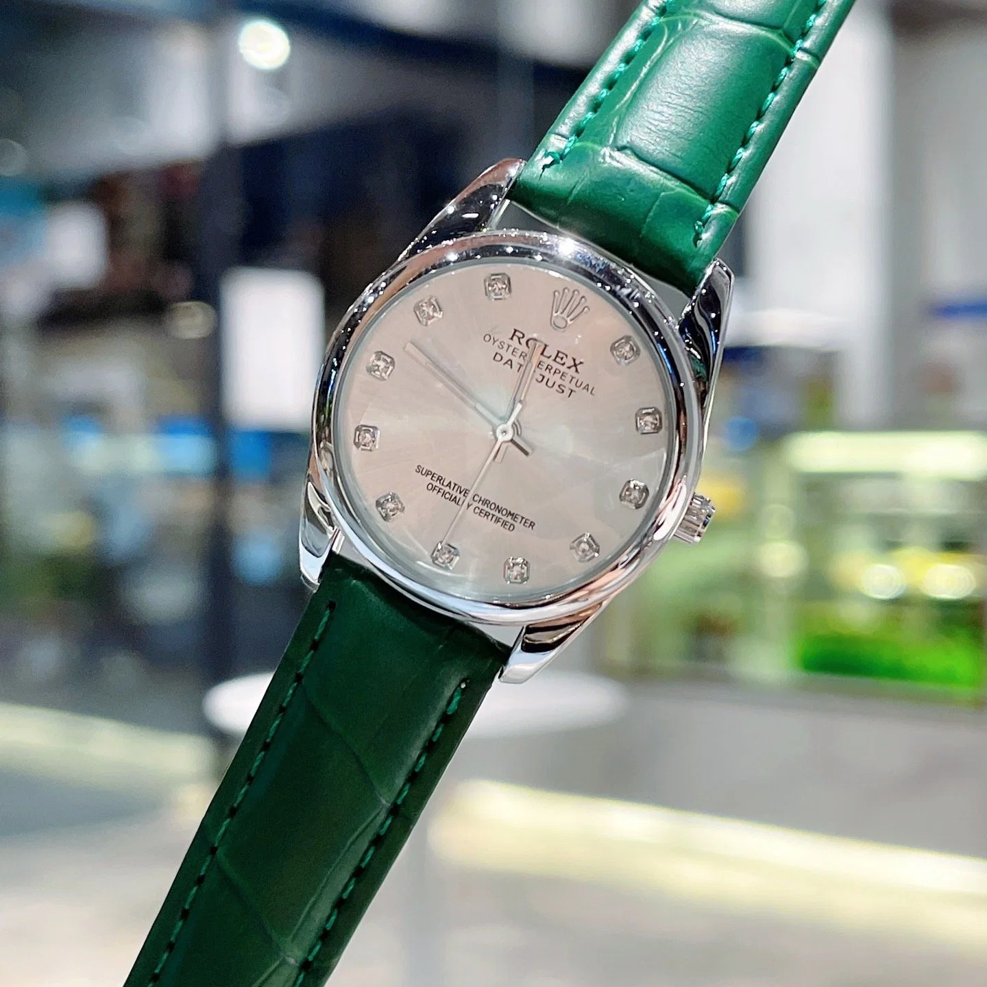 Metal Stainless Steel Diamond Wrist Watch  Women Luxury   Waterproof Watches