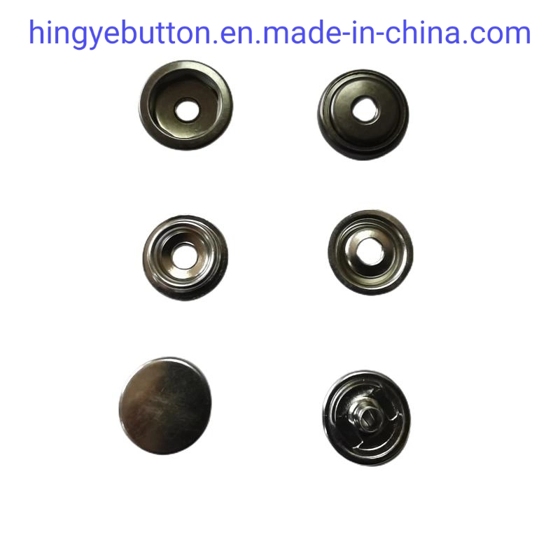 Metal Button Thinner Version Brass Metal Spring Popper Fastener Studs Snap Button for Garment Accessories