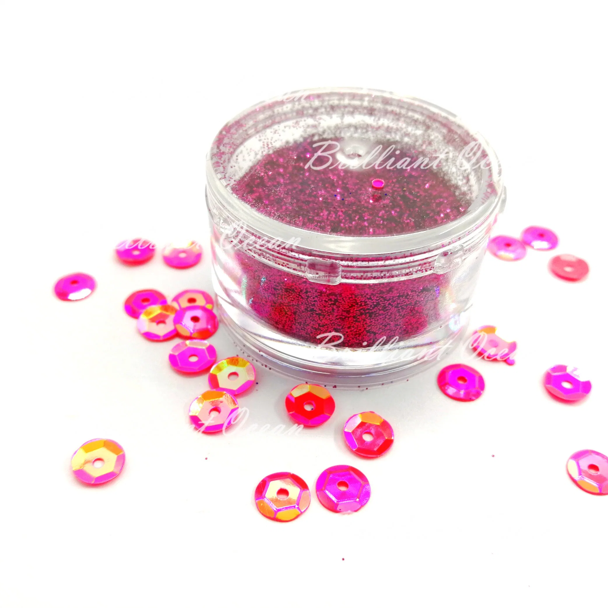 Brilliant Pink Color Festival Glitter Powder Glitter Flakes for Halloween