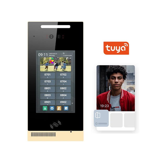 La puerta de vídeo IP teléfono Android el sistema de control de acceso a Intercom