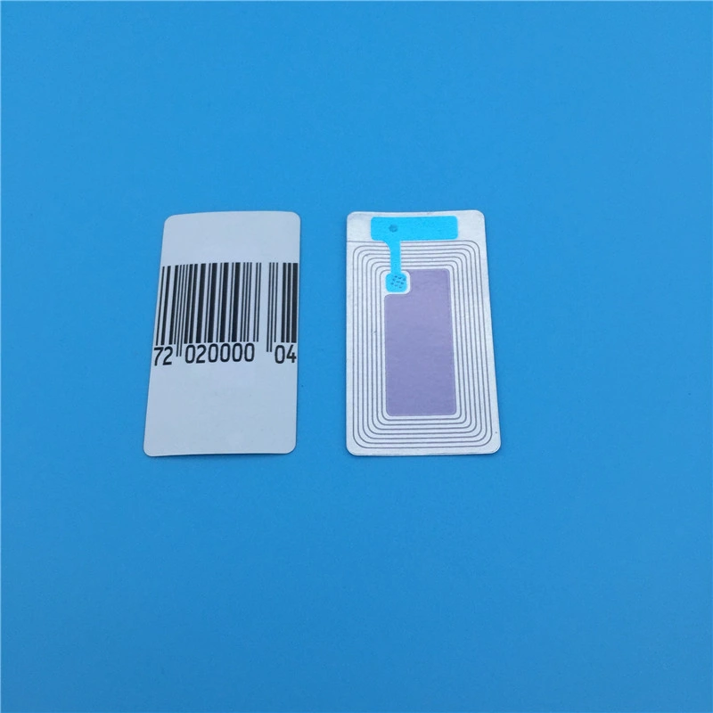 1,5 * 5,2cm 1,9 * 6,5cm 2,3 * 2,6cm Barcode 8,2MHz Supermarkt Anti Theft Transparente Aufkleber Softlabel EAS RF Label für die Sicherheit von Einzelhandelsunternehmen