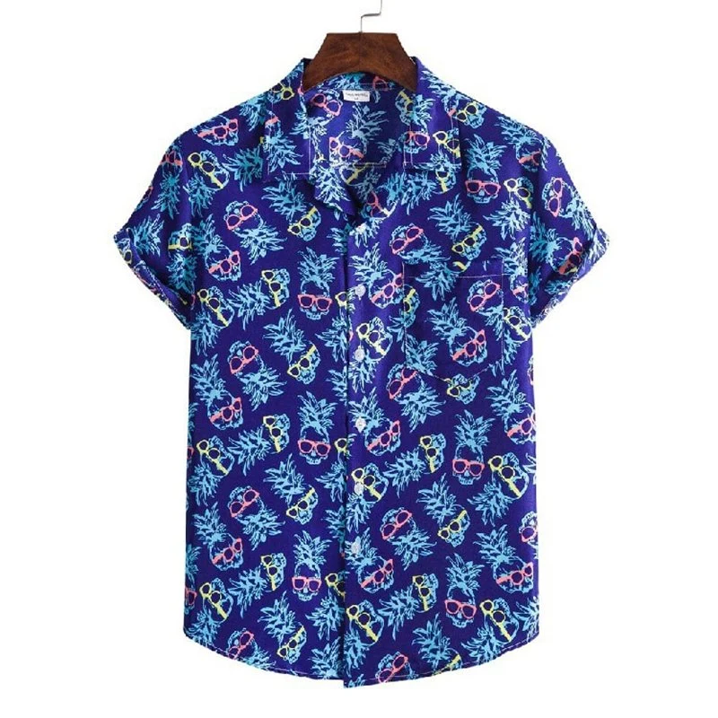 Adult Summer Apparels DIY Custom Pattern Spandex Hawaiian Shirt