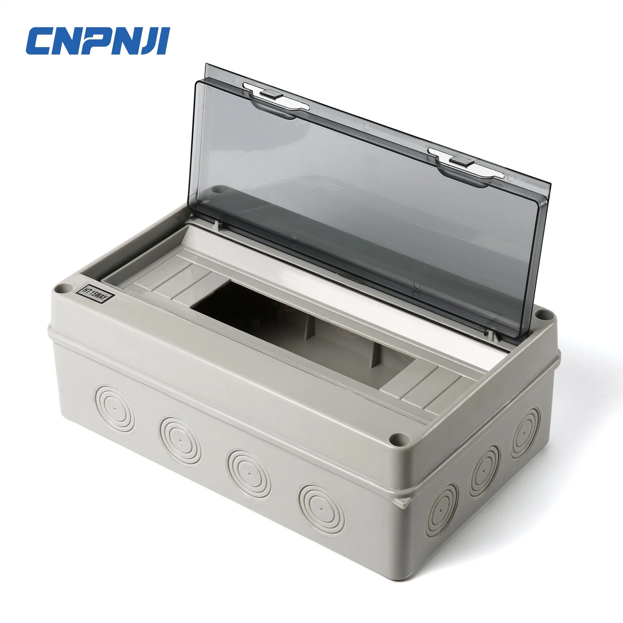 IP65 Ht 5 Ways Outdoor Waterproof Electrical Distribution Box Circuit Breaker MCB Power Plastic Junction Wire Box