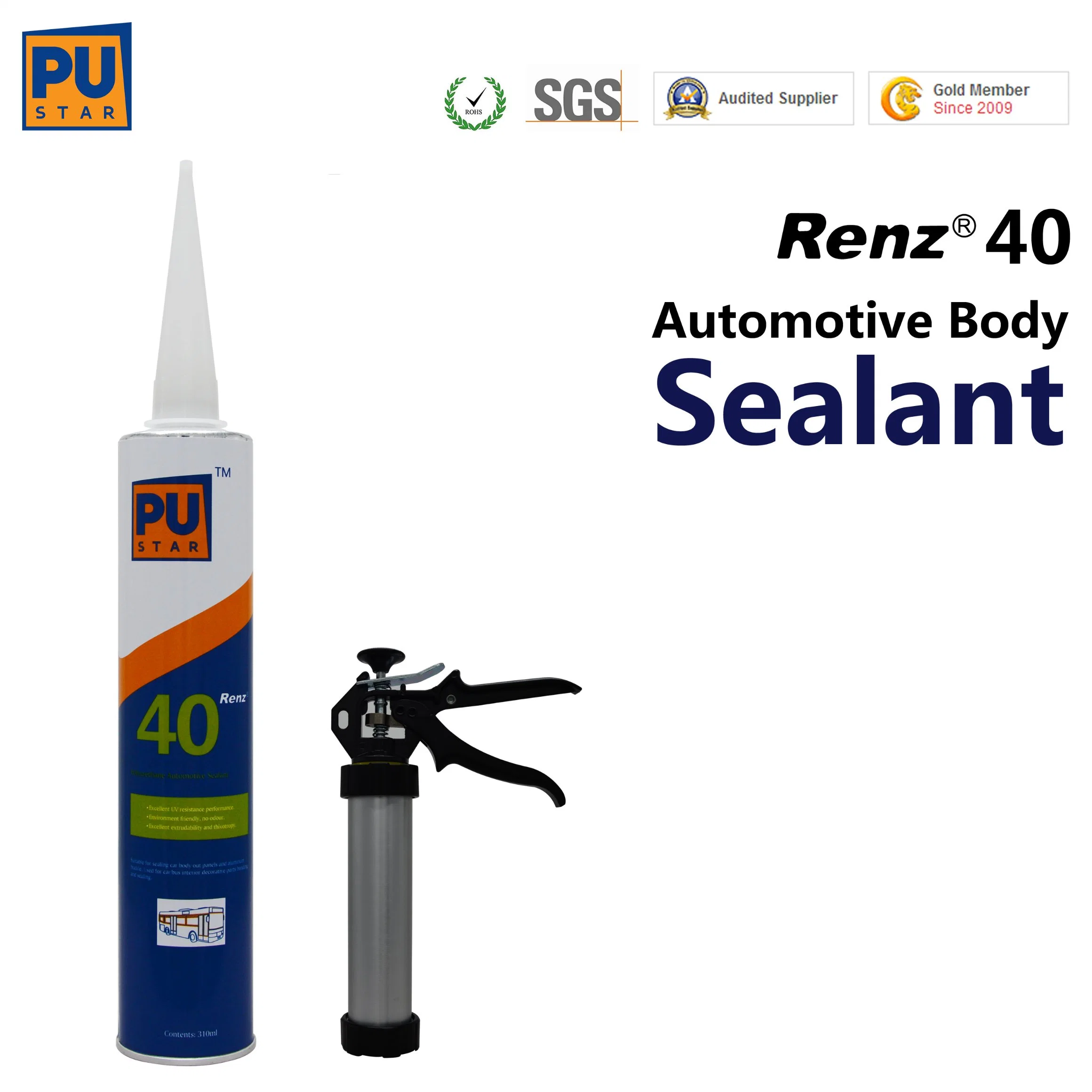 Dongguan Renz40 Car Body Sealant: Solvent-Free Black Adhesives