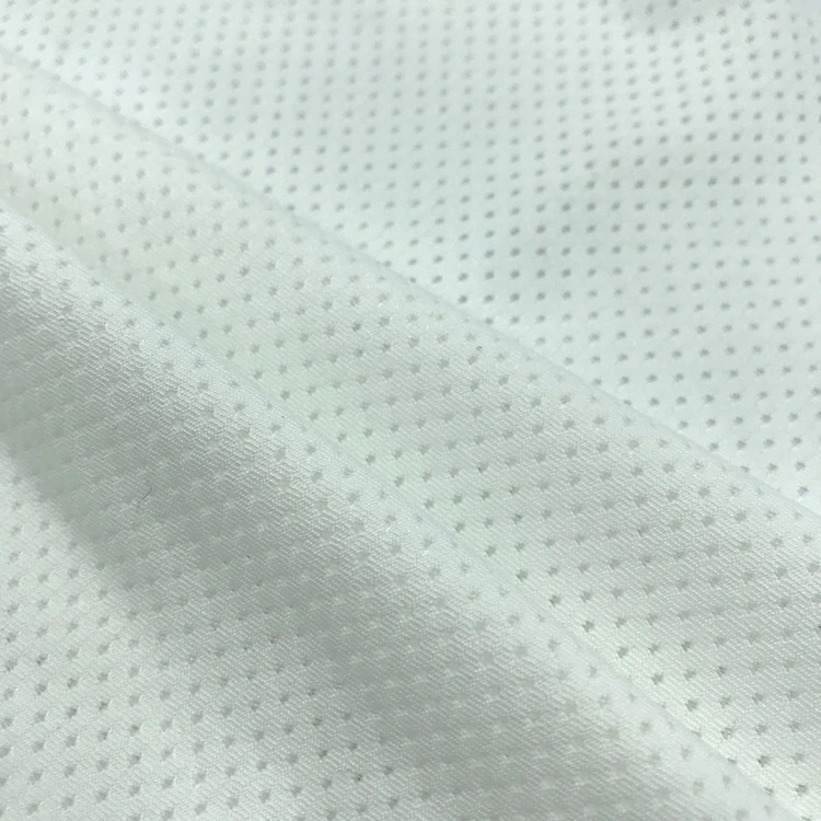 92 Polyester 8 Spandex 140GSM Spider Mesh Fabric White for Sublimation