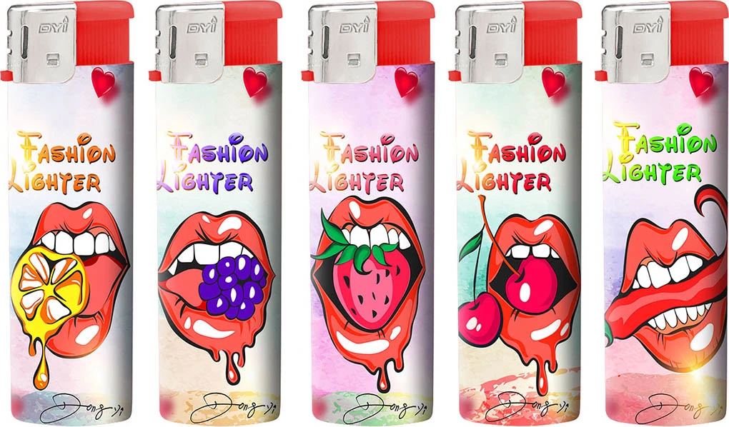 Customized Small Size Transparent Plastic Cigarettes Lighter with Cheap Price