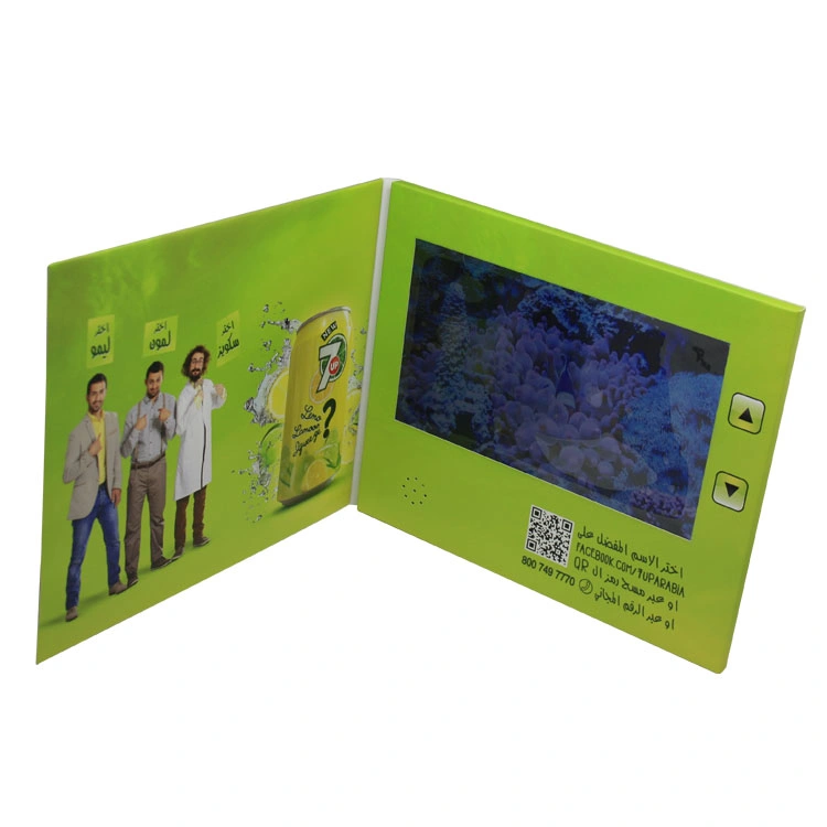 7 Inch LCD Vide Brochure Card with Button