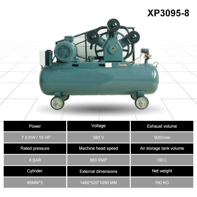 Oil Lubricated Belt Driven Air Compressor with High Precision