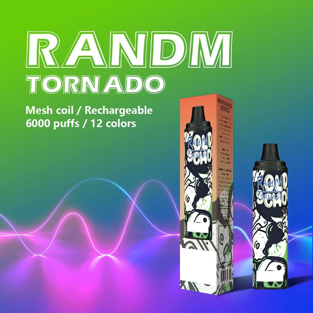 Großhandel/Lieferant Original Randm Tornado Elektronische Zigarette Einweg-Vape Pen 6000 Puff