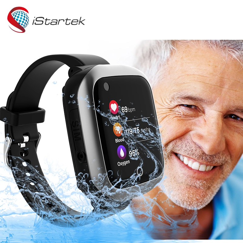 Phone Sport Monitor Body Temperature Location Waterproof IP67 Kid Smartwatch GPS Tracker for Elderly and Kids with Sos Button