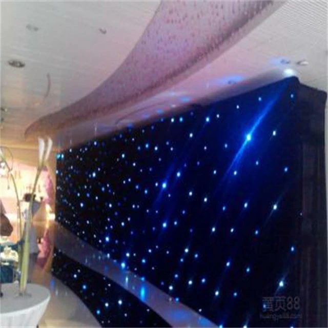 Night Club Kulissen LED Star Curtain für Hochzeit Bühne