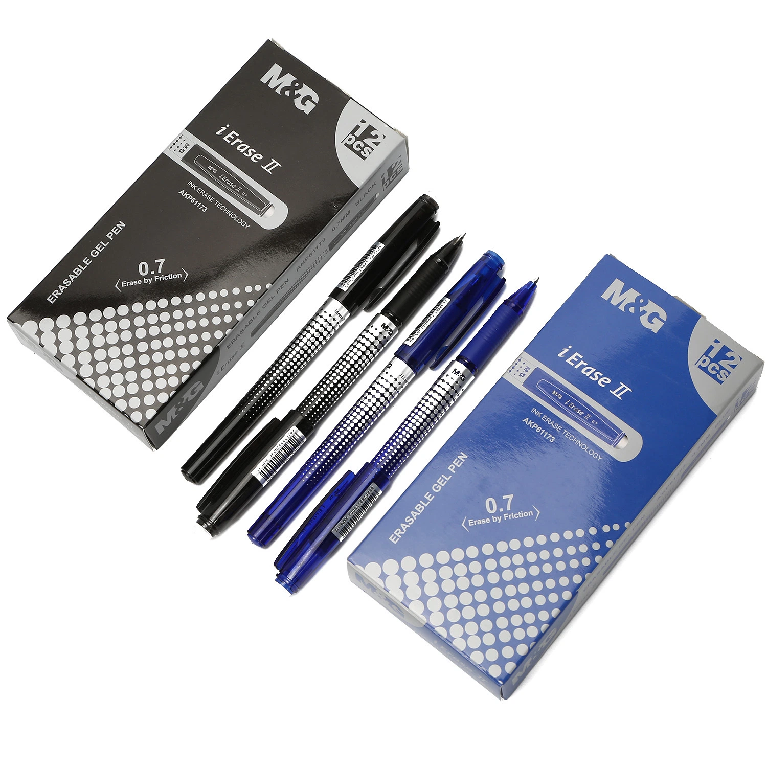 M&amp;G caliente Mayoreo de gel borrable plumas con Eraser tinta negra 0,7mm mejores ventas de bolígrafos borrables en Euro Erasable Gel Pen Para niños