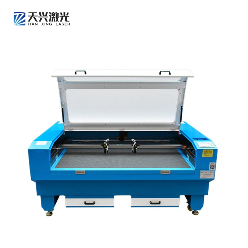 1610 Double Laser Heads Automatic Feeding Plush Toy Laser Cutting Printing Machine Price for Fabric Cloth Textile