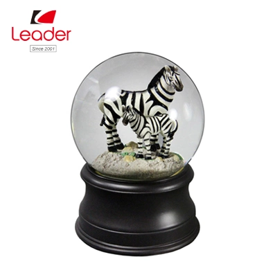 Compatible con la BSCI Animal Factory bola de cristal Zebra Snow Globe