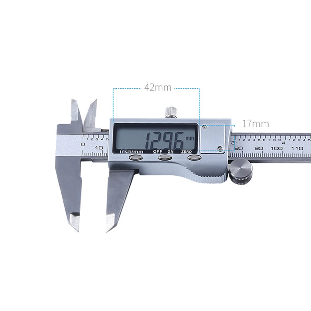 4Cr13 Stainless Steel 6'' Vernier Caliper with Zinc Alloy Cover