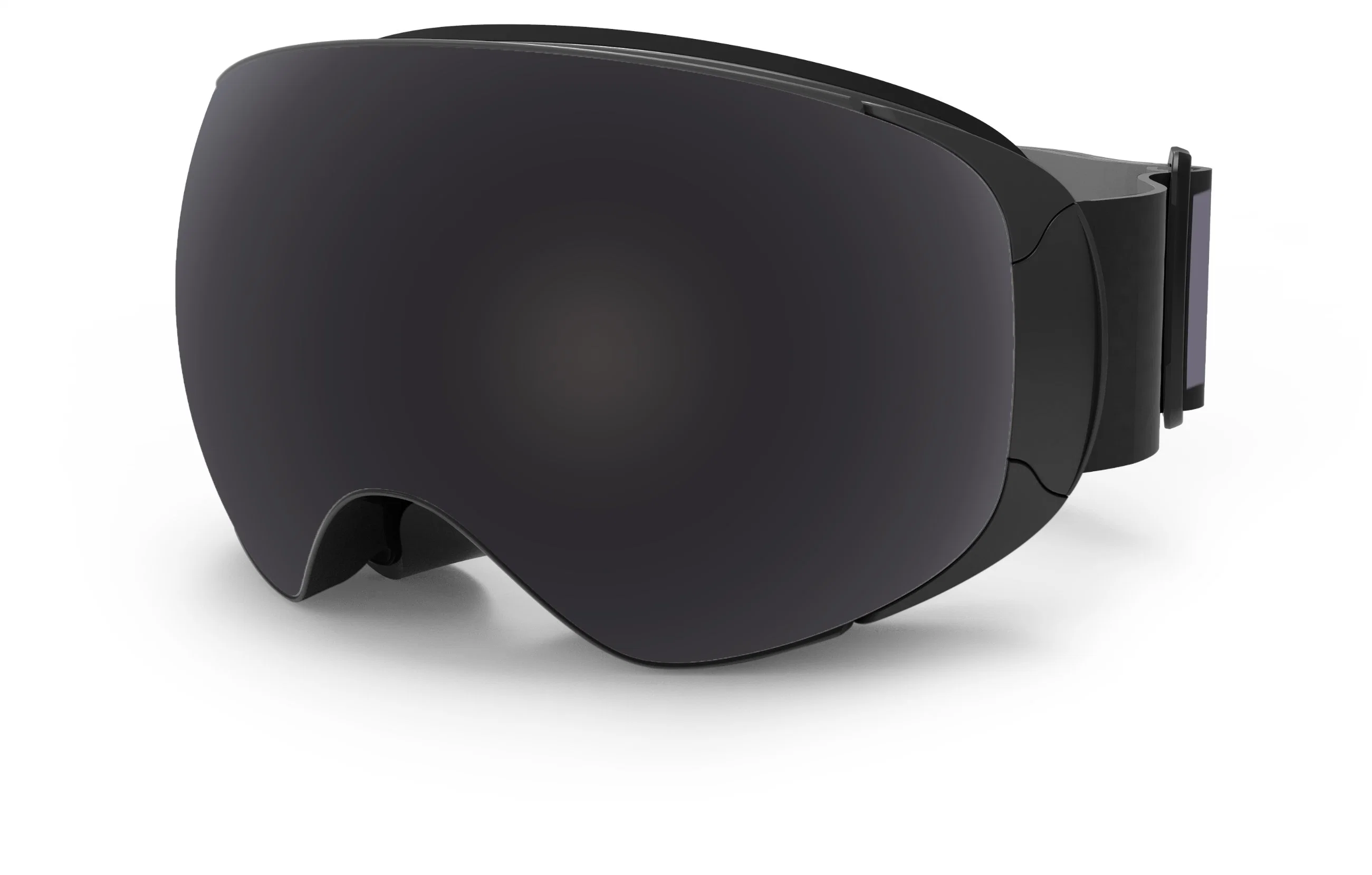 Diseño de Moda 2019 Amazon mejor venta de gafas de esquí libre de niebla sin cerco FDA aprobó sin niebla Snowboard Gafas de seguridad refleja la máscara de esquí