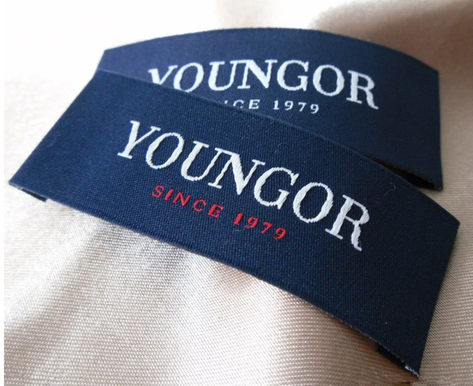 Custom Woven Label Clothing Labels Brand Name Woven Garment Labels Tags for Clothing