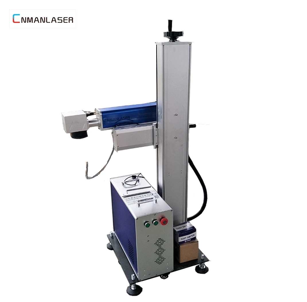 Flying Fiber Laser Marking Machine for Glass Cloth Steel Jewelry