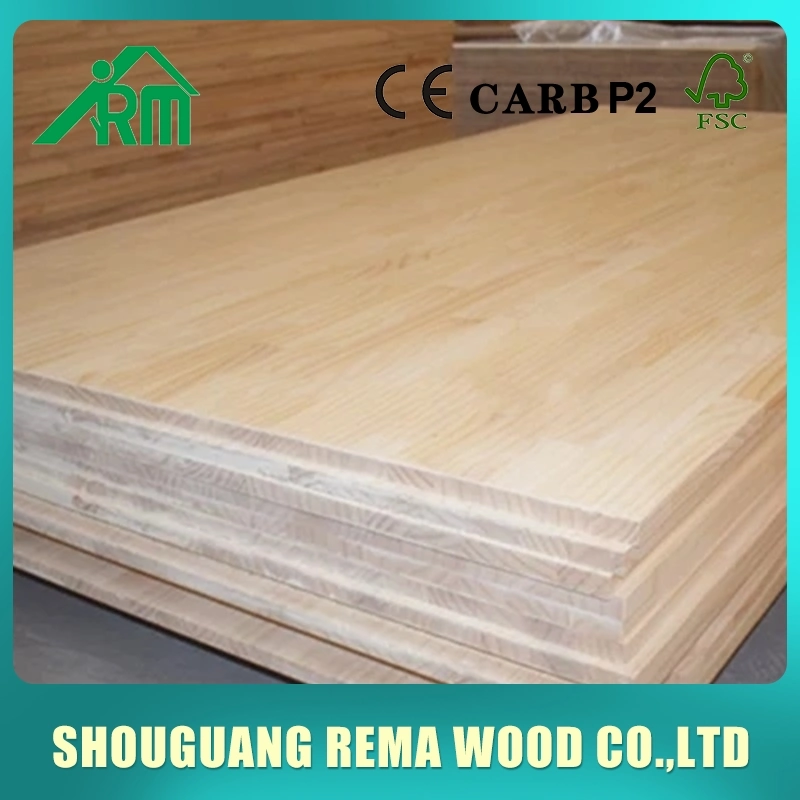 Various Good Quality Commercial Plywood Double Sided Rubber Wood Finger Joint Board