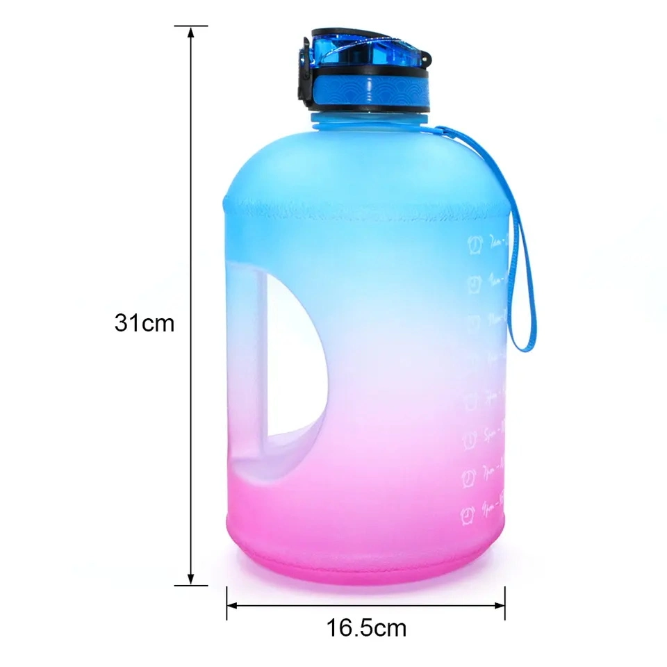 Wholesale/Supplier Large Capacity 1 Gallon Plastic Water Bottle BPA Free Motivational Time Marker for Gym Outdoor