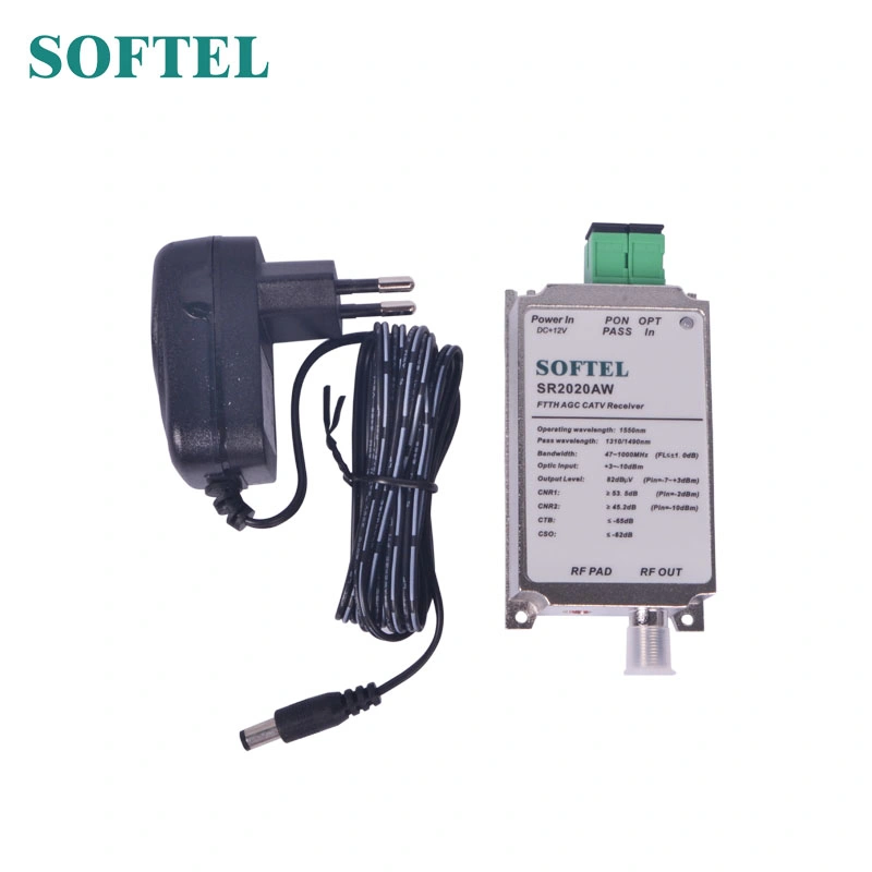 Sr2020aw Softel FTTH Wdm Optical Receiver for Xpon & CATV Solution