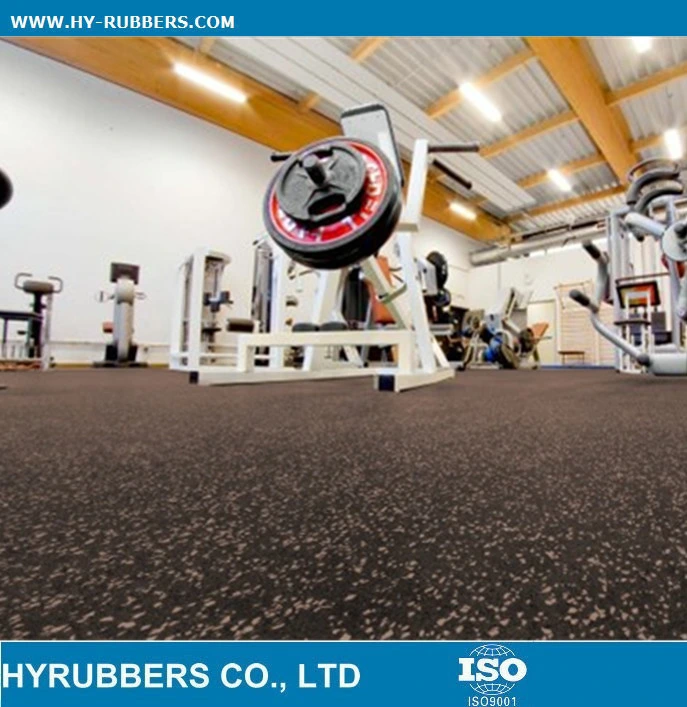 Salle de Gym de verrouillage de l'utilisation de tuiles de plancher de caoutchouc, le chien de sécurité osseuse recyclés de plancher de caoutchouc